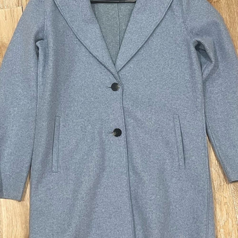 Elegant Blue Women's Coat